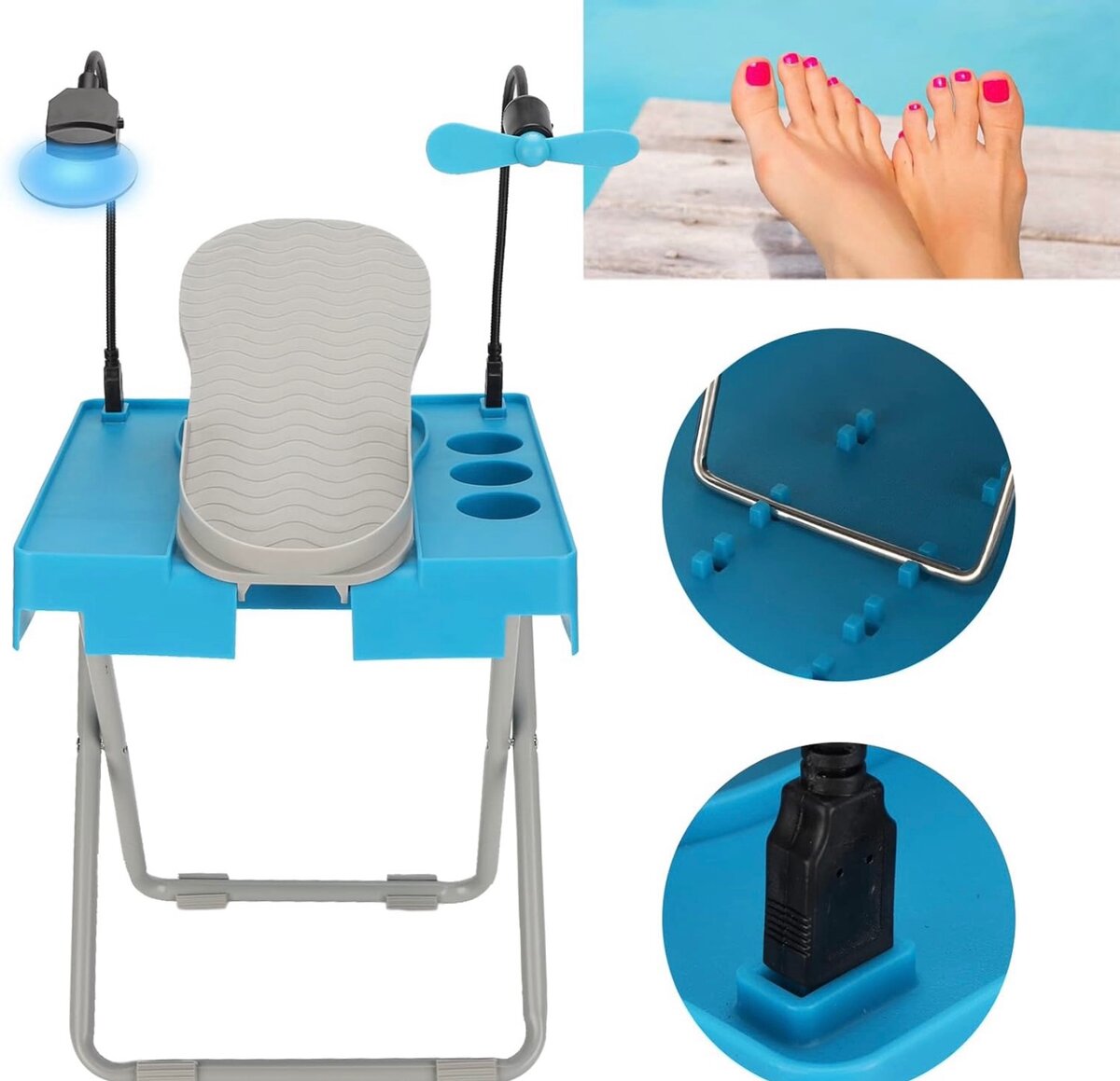 Le Repose-pieds De Beauté Pour Des Pédicures Faciles à Domic