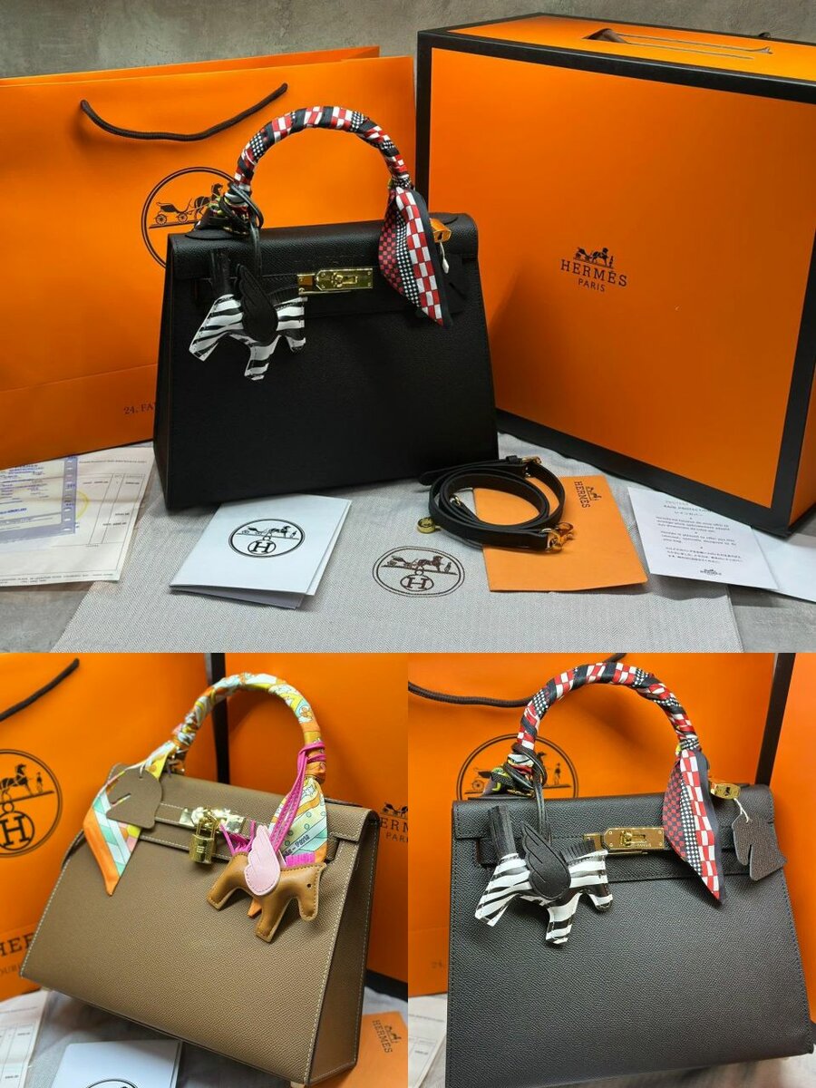Hermes натуральная кожа