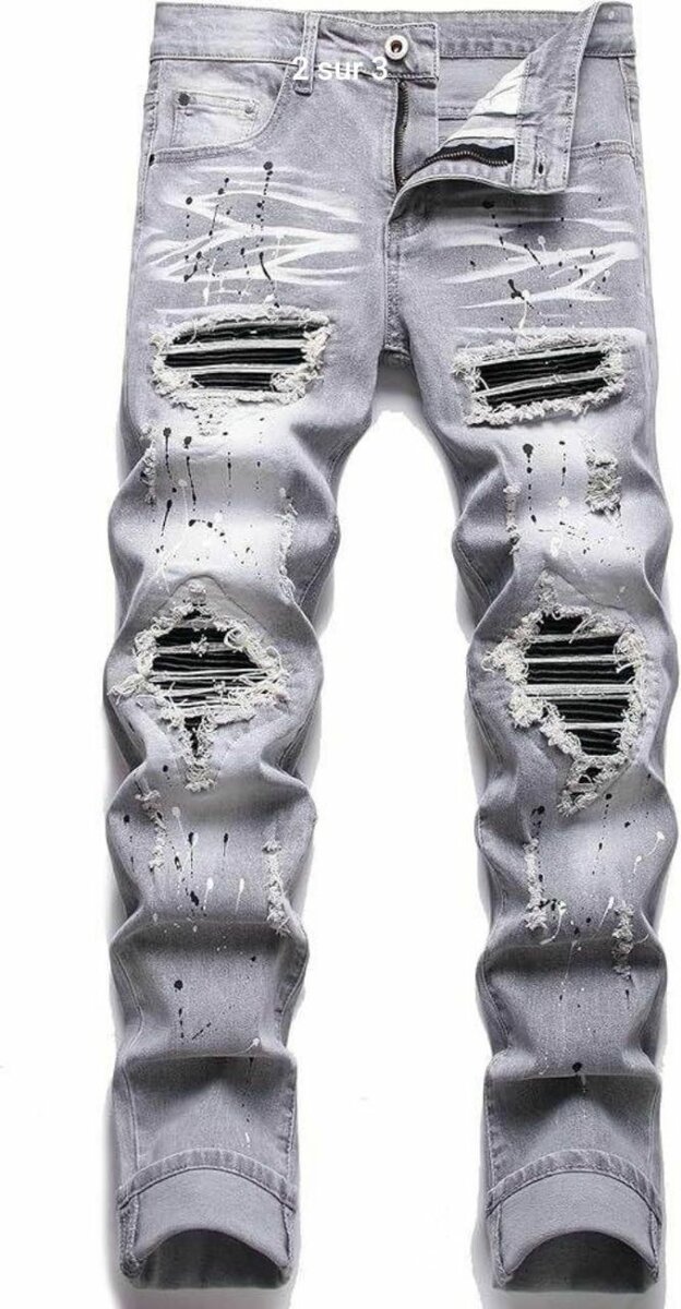 Jeans déchirés homme