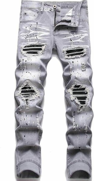 Jeans déchirés homme