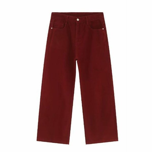 Red jeans