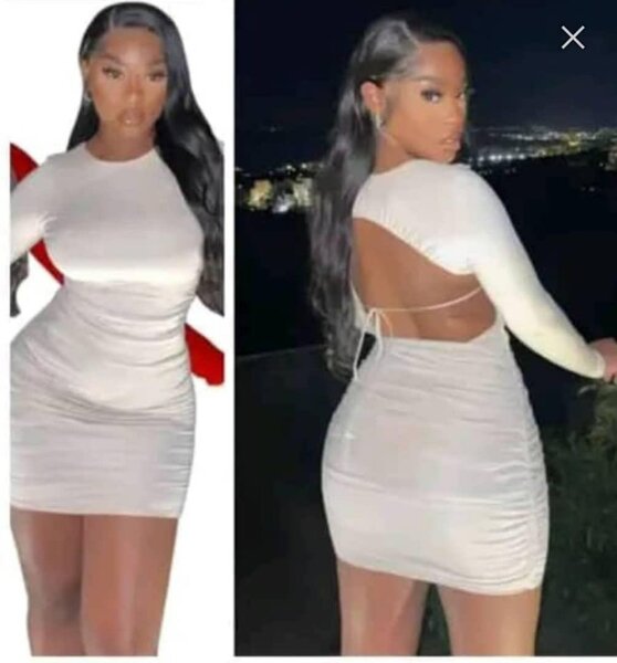 Robe moulante blanche