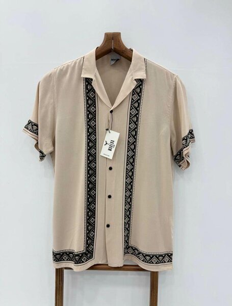 Chemise ethnique en lin