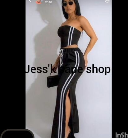 Ensemble chic à rayures