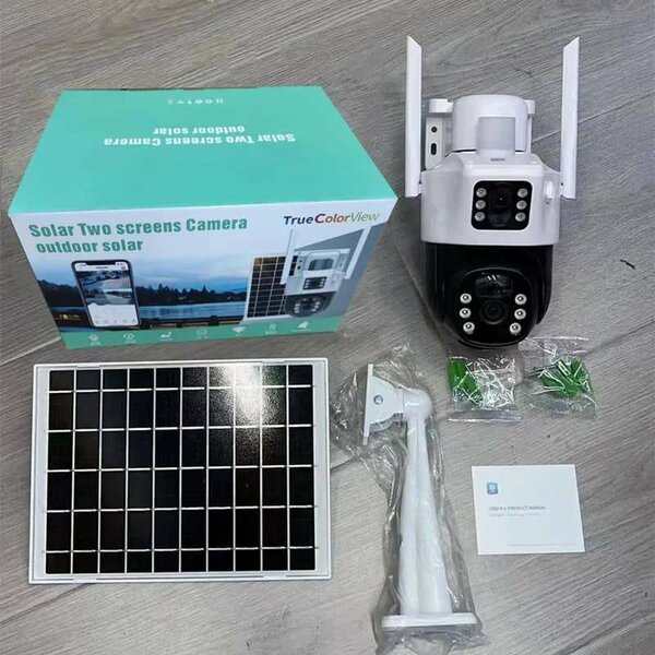 Caméra 4G solaire double objec