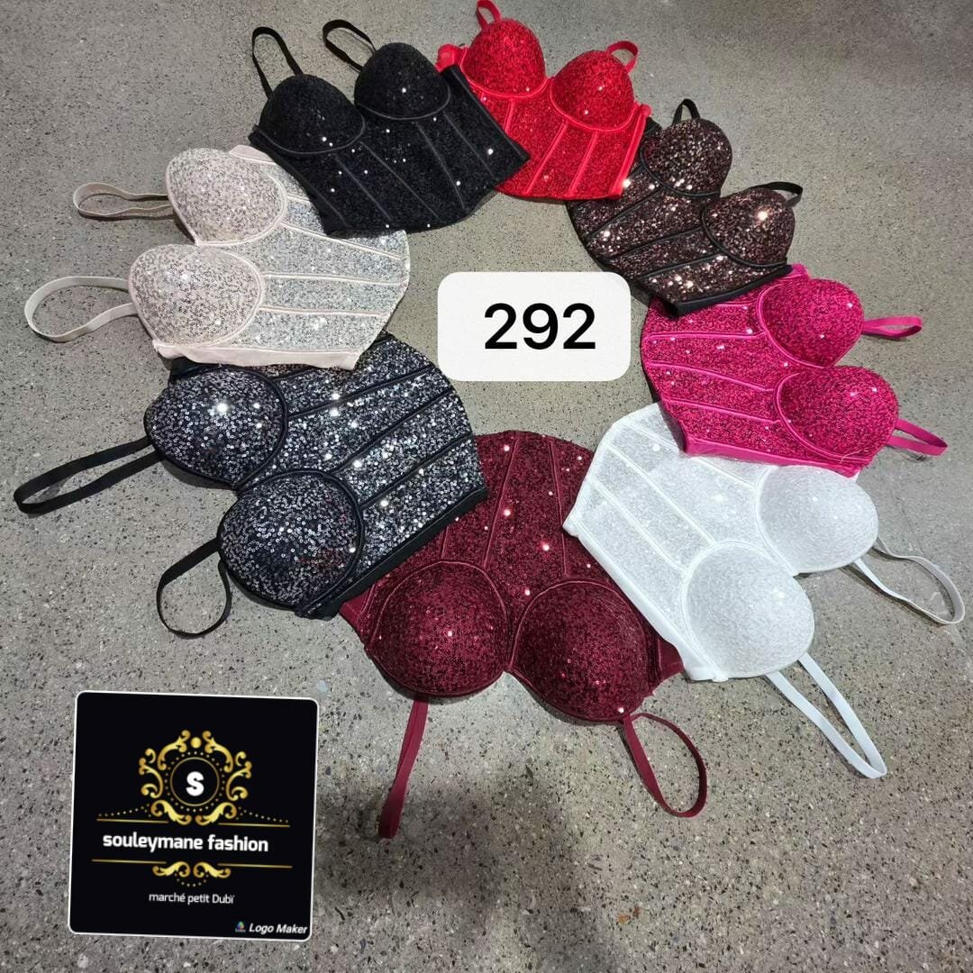 Bustier scintillant femmes