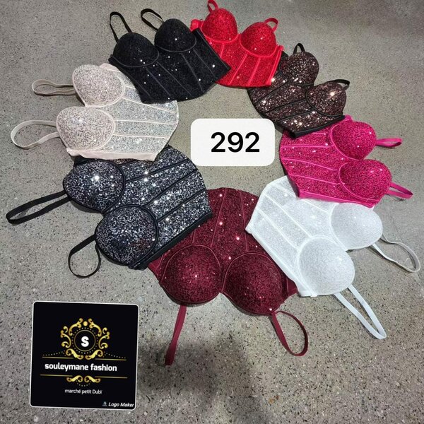 Bustier scintillant femmes
