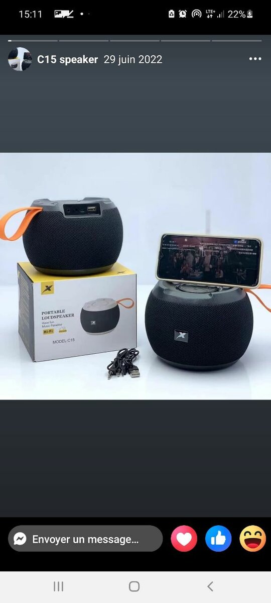 Enceinte Bluetooth Portable C15