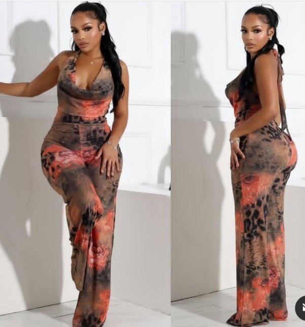 Combinaison Léopard Femme