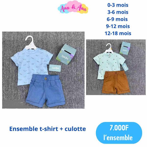 Ensemble Bébé T-shirt + Short