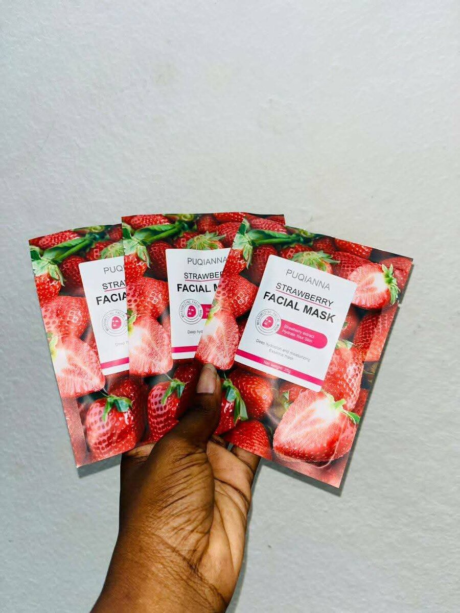 Masques Visage Fruités et Caféinés