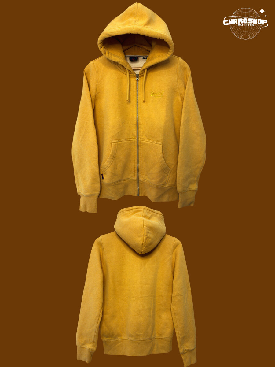 Sweat à Capuche Jaune Unisexe