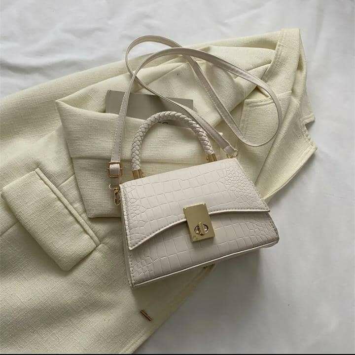 Sac à main en cuir crocodile