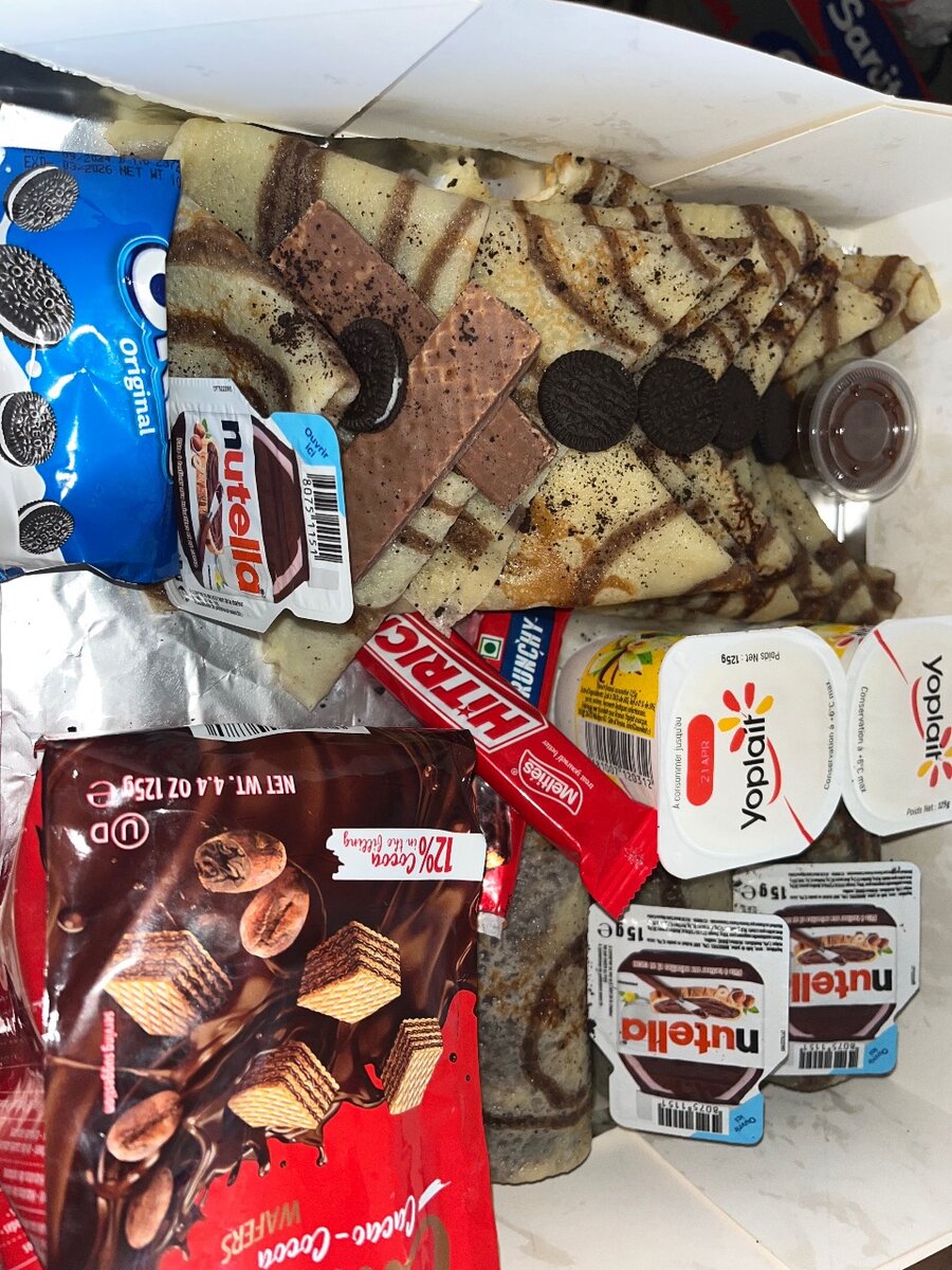 Boxes de crêpes sucrées