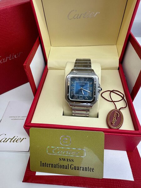 Water-resistant Cartier Santos Watch