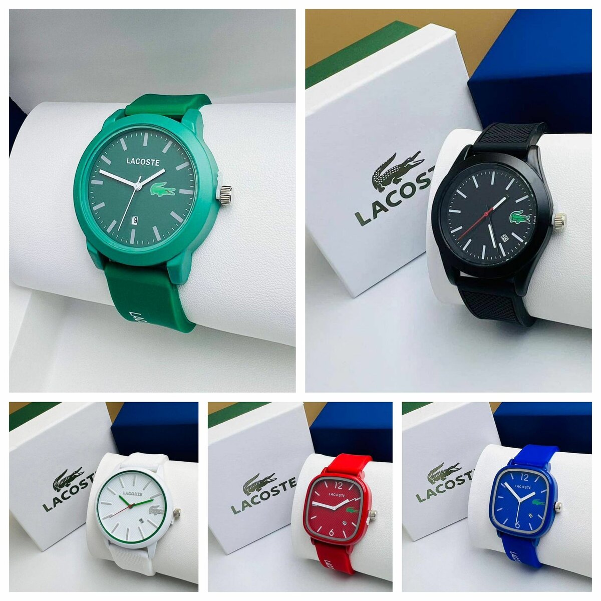 Montre Lacoste en silicone ( avec son coffret)