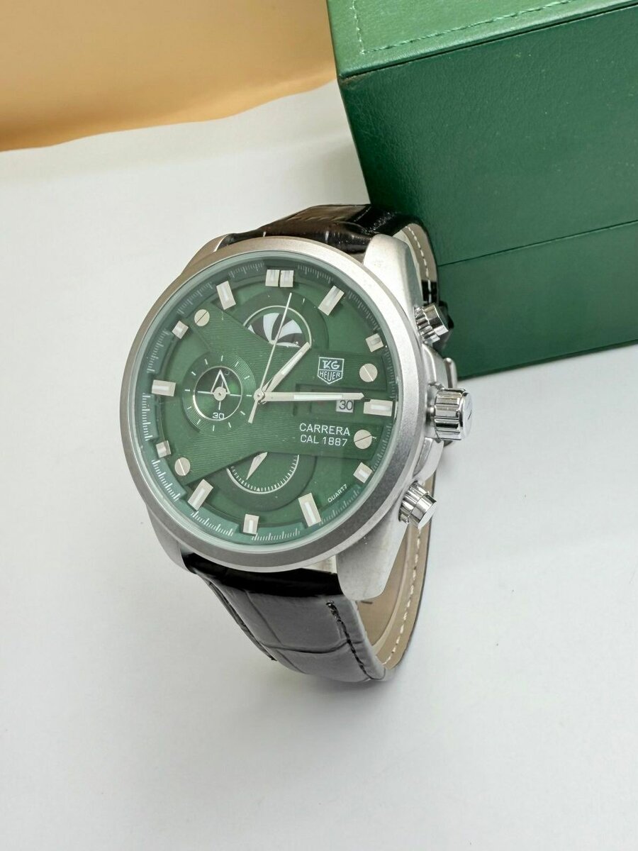 Montre Homme Élegante Verte