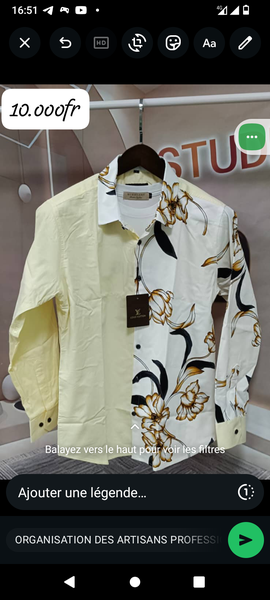 Chemise homme à motifs floraux