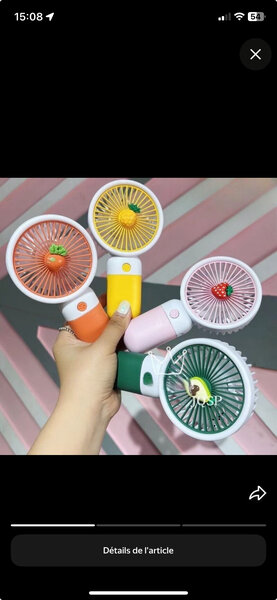 Mini ventilateur portable USB