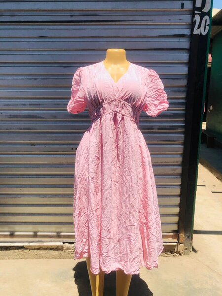 Pink Summer Midi Dress