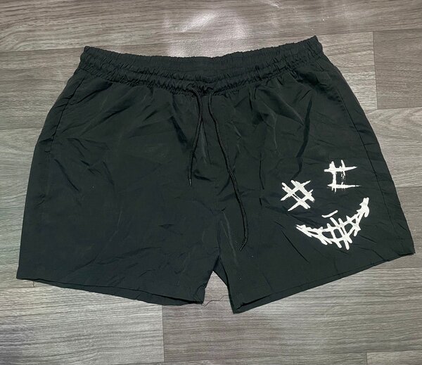 Shorts noirs à imprimé stylé