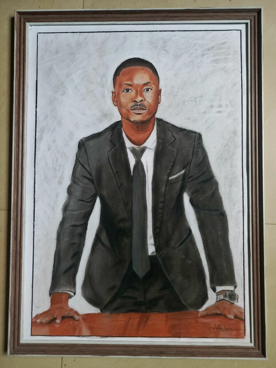 Portrait en costume élégant