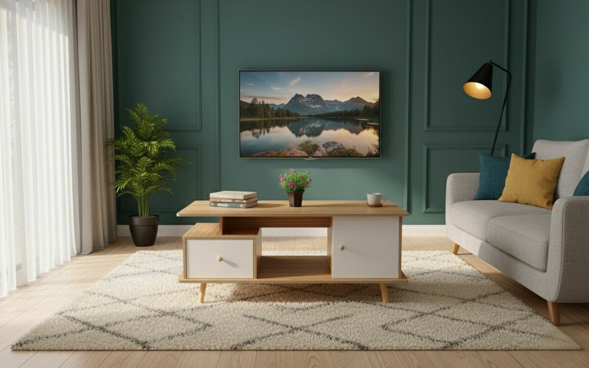 Table basse moderne en bois