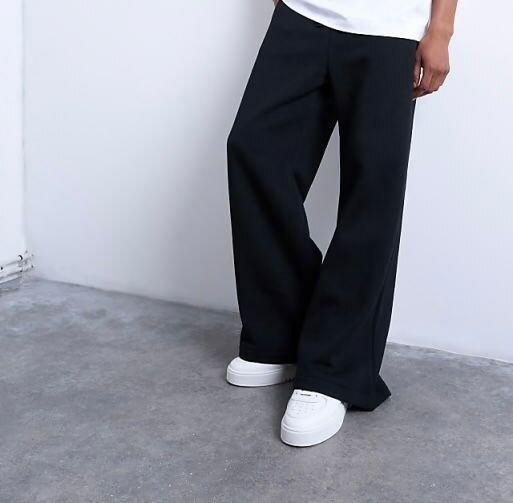 Pantalon large noir pour homme