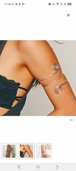 Bracelet de bras spirale chic