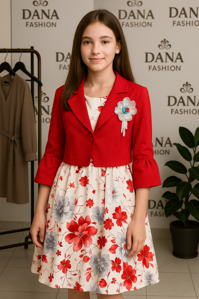 Robe et veste fillette