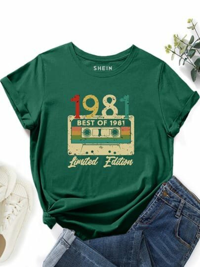 T-shirt rétro cassette 1981
