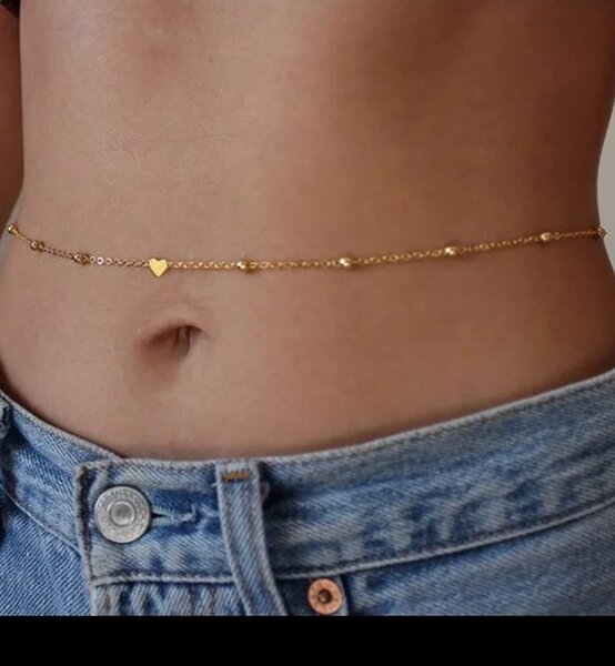 Chaîne de taille élégante dorée