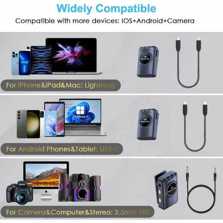 Microphone sans fil universel