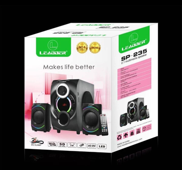 Enceintes Multimedia 2.1 Leader