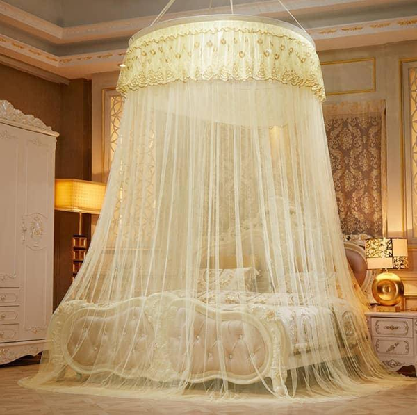 Yellow Mosquito nets 