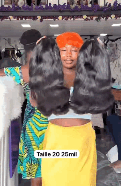 Perruque naturelle à frange