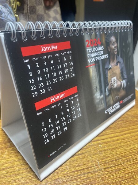 Calendrier chevalet ramborder