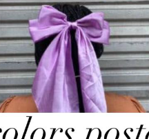 A bow on the hair