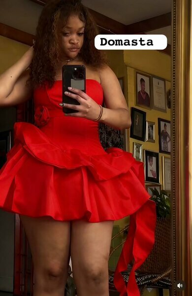 Robe courte bustier rouge