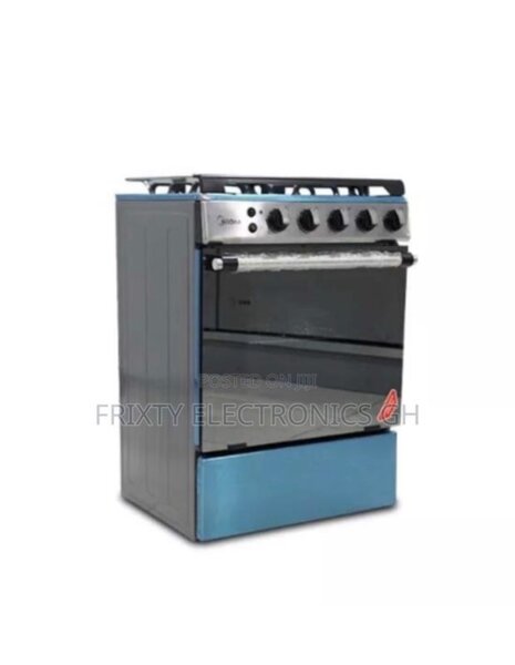 Most New - Midea 4 Burner - Gas Cooker 60x60 - Oven Grill !!