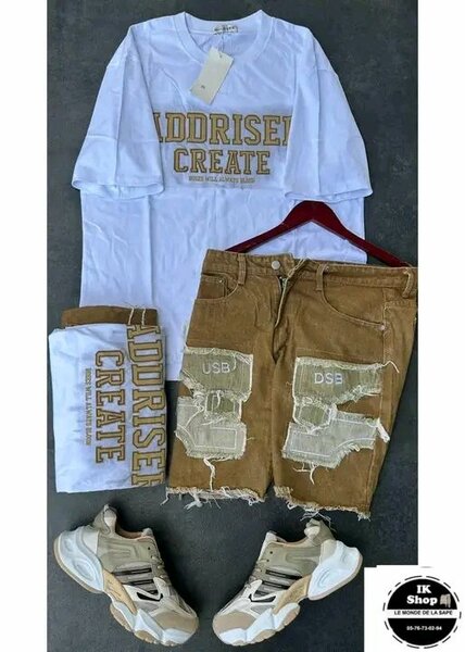 Ensemble T-shirt et Short Décontracté