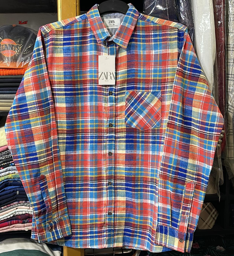 ZARA Mens Casual checked SHIRT