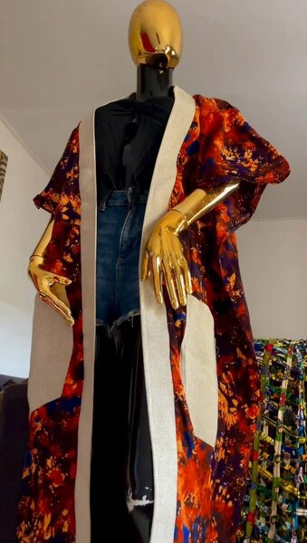 Kimono élégant en pagne