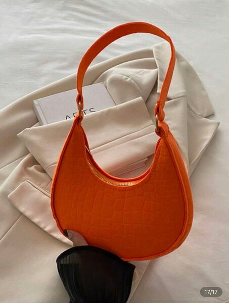 Sac à main en cuir orange