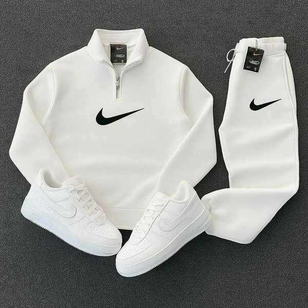 Ensemble survêtement Nike blanc homme