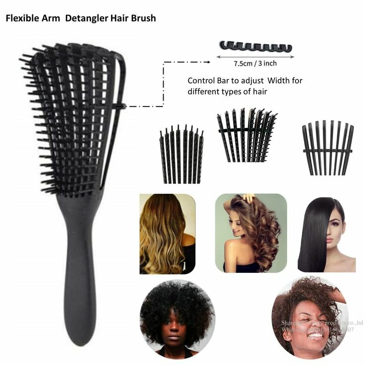 Brosse démêlante réglable