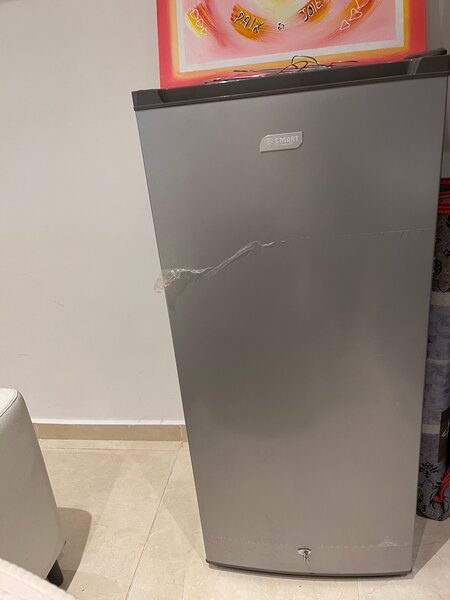 Congélateur vertical argent