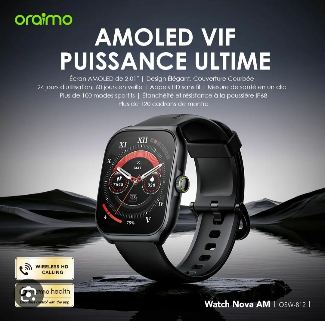 Montre Connectée Amoled Oraimo