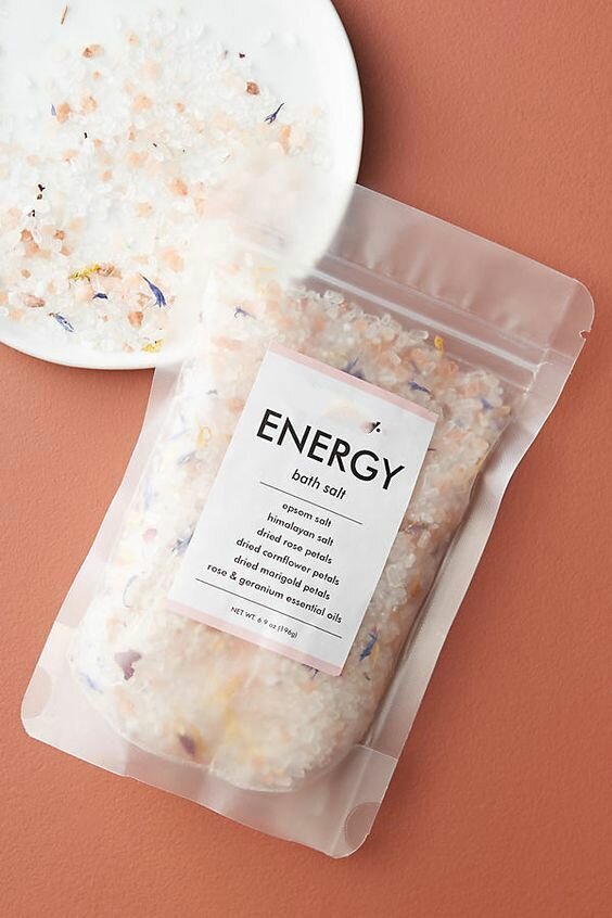 Sels de bain pour pénergisants