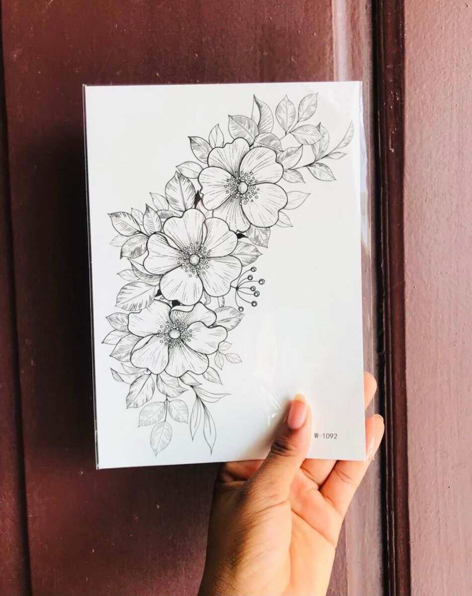 Tatouages Éphémères Design Floral et Animaux